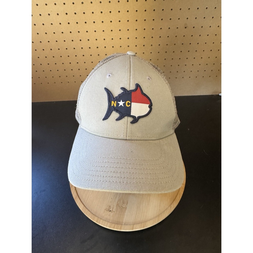 North Carolina Skipjack‎ State Trucker Hat in Grey by Southern Tide SnapBack
